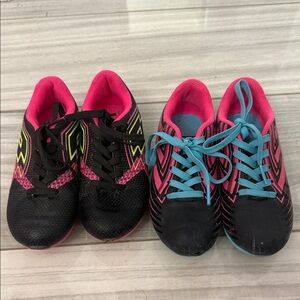 Bundle of Girls Black & Pink Athletic Sneakers - Pair